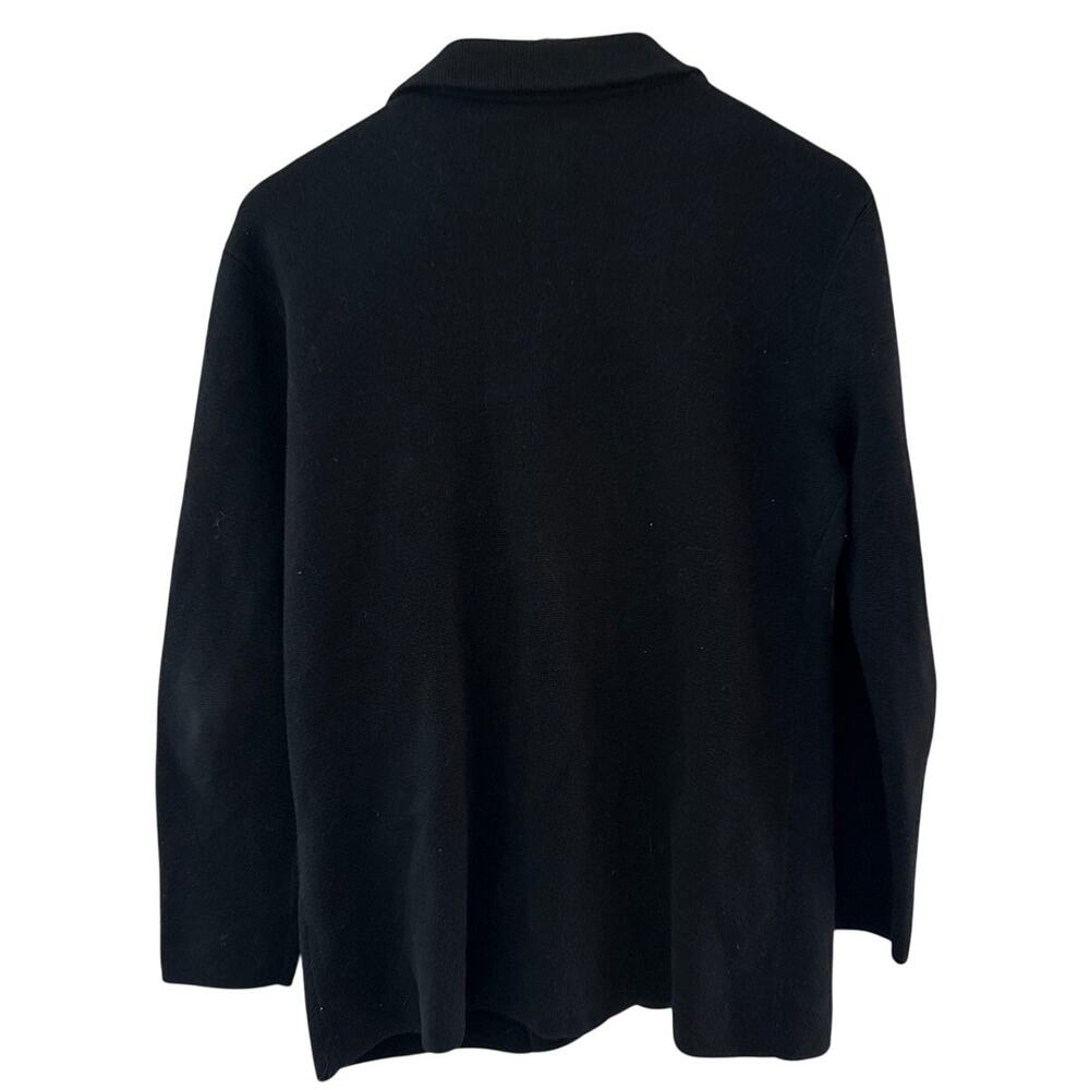 J. Crew Two  Button Long Sleeve‎ Sweater Blazer Black Size Small - Picture 4 of 9